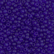 Miyuki seed beads 8/0 - Matte transparent cobalt 8-151F